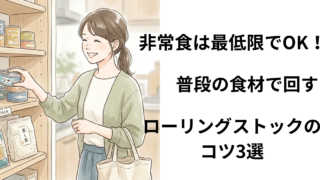非常食は最低限でOK！普段の食材をローリングストックするコツ3選 